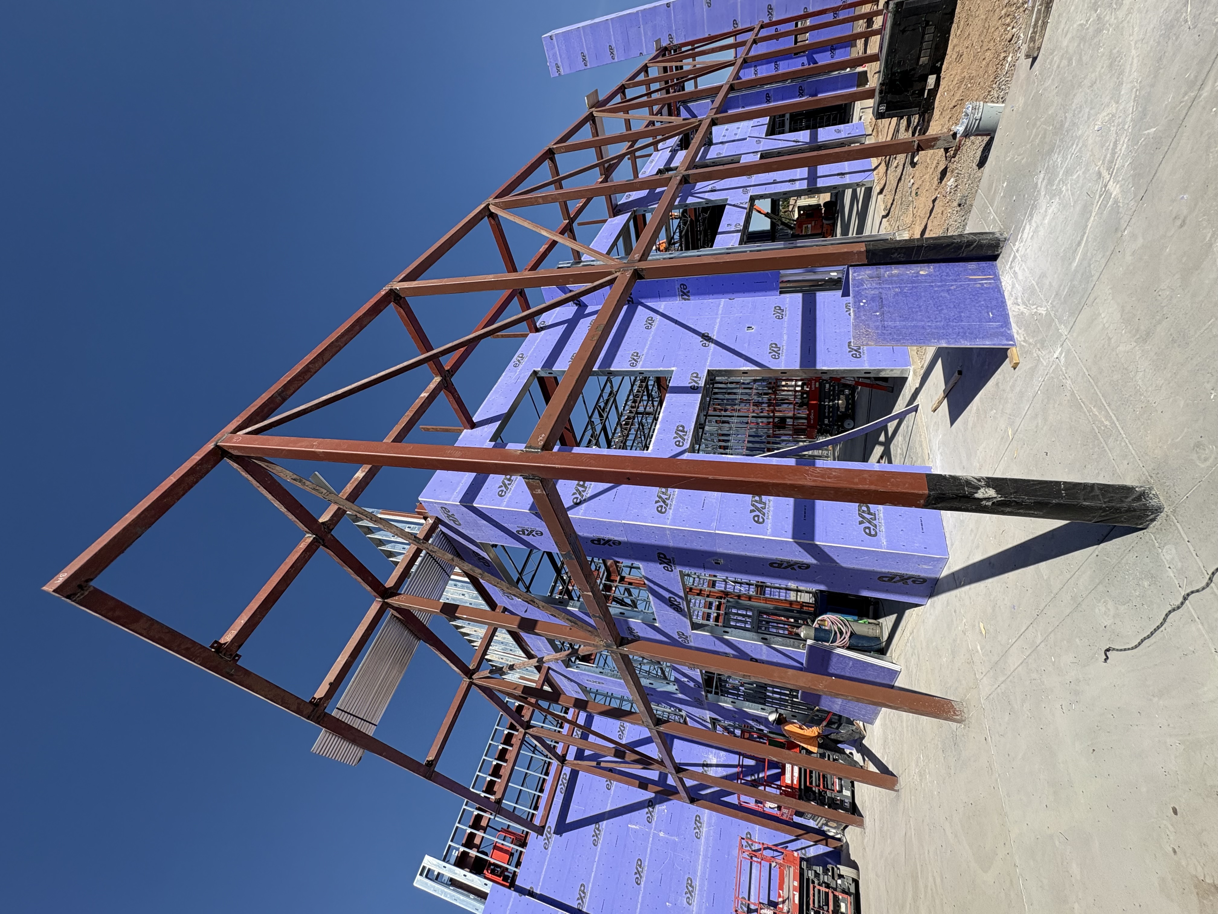 Compass Church steel erection