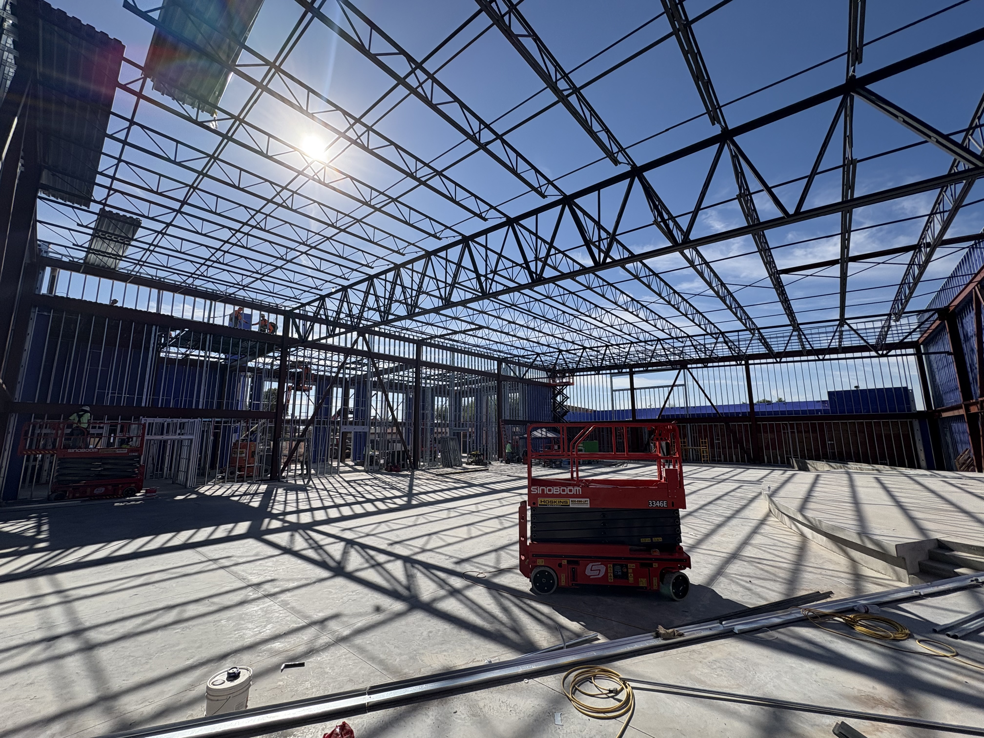 Compass Church steel erection